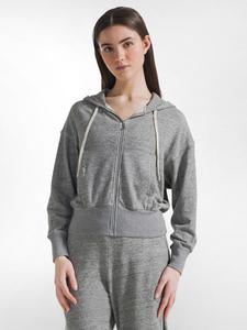 DEHA Худи на молнии в крапчатом сером цвете