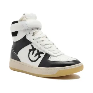 Кожаные баскетбольные кроссовки миди Pinko, белый