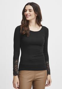 Топ с длинными рукавами HIZAMOND Fransa, черный