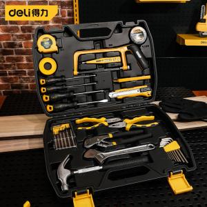 Deli бытовой многофункциональный аппаратный ящик для инструментов, набор ручных инструментов для ремонта, бытовой, 30 шт. DL5964