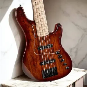 Cort GB-Fusion 5 Электрическая бас-гитара; Выводит классический дизайн баса в стиле J на новый уровень производительности и звучания