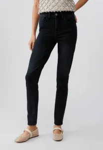 Джинсы с высокой посадкой, узкий крой Liu Jo, Black
