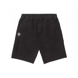 Шорты из хлопка с вышитым логотипом Aape, черный