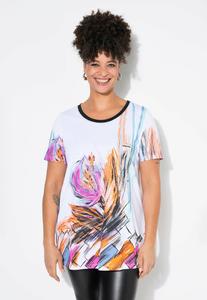 Футболка с принтом A-LINIE GLITZERSTEINCHEN MIAMODA, белый