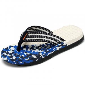 King Jinmai Мужские шлепанцы на резиновой подошве синие, цвет Blue