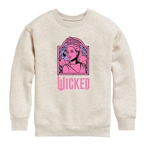 Детская толстовка Wicked for Good Glinda Stained Glass Crew Fleece Licensed Character, Natural