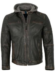 Куртка межсезонная Lederjacken24 Zenon-1, черный