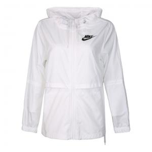 Куртка (WMNS) Nike As W Nsw Jkt Wvn Sports Running Windproof Jacket Autumn White AJ2983-101