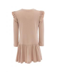 Платье BANBLU с рюшами, розовый