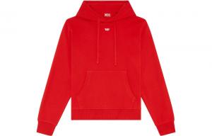 Толстовка с капюшоном S Ginn и аппликацией логотипа D DIESEL, красный