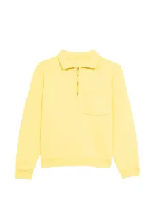 Свитшот на молнии с карманом Yalep Fortela, желтый