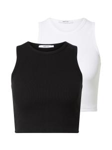 Топ ABOUT YOU Dita, черный/белый