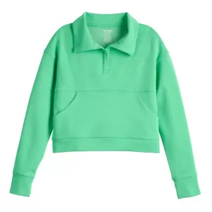 Пуловер с воротником для девочек 7-16 лет Tek Gear, цвет kindness green