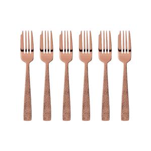 Siena - набор вилок для торта из нержавеющей стали/меди с PVD, 6 шт Sambonet, медный