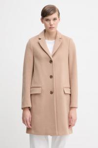 Пальто с шерстью United Colors Of Benetton, бежевый
