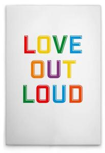 Картина на холсте A.S. Création Love Out Loud 2 цвет weissbunt
