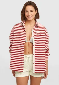 Оригинальная суперфлисовая куртка O'Neill, White/Red Originals Stripe