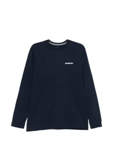 Футболка с длинными рукавами и принтом Patagonia, синий