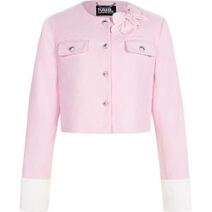 KARL LAGERFELD / Karl Lagerfeld Jeans Джинсовая куртка KARL LAGERFELD SS25 женская розовая, Pink
