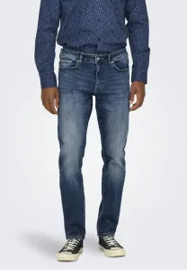 Джинсы onsweft зауженного кроя Only & Sons, Dark Medium Blue Denim