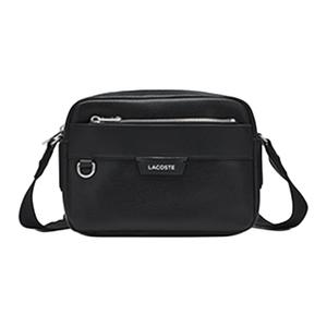 LACOSTE Сумка кросс-боди из смесового материала среднего размера мужская черная, Black