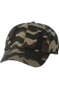 Классическая кепка для пап Valucap Adult Bio-Washed, цвет green camo