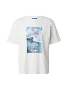 HUGO Футболка 'Nalotrix' в белом цвете