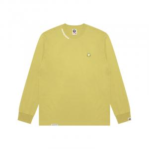 Футболка с длинным рукавом A Bathing APE с логотипом Aape, зеленый