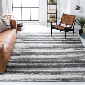 Ковер SAFAVIEH, 305 x 427 см, Retro Collection - , Dark Grey & Light Grey, современный абстрактный дизайн, не линяет и прост в уходе, идеален для помещений с высокой проходимостью в гостиной, спальне (RET2693-8479)