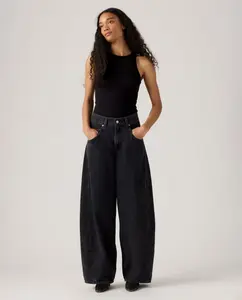 Женские джинсы-скейт Vaquero taper Super Baggy Barrel Levi'S, черный