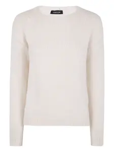 Свитер с круглым вырезом Anne Claire, белый