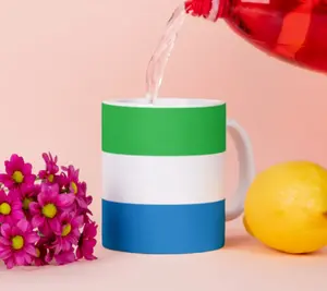 Кружка Сьерра-Леоне, флаг-кофейник, кофейная чашка, национальная кружка, кофейная чашка, офисный чай Tinisu