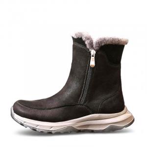 Devanro Теплые, увеличивающие рост, нескользящие, короткие зимние ботинки, женские, черные