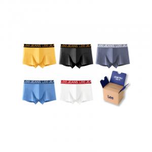Трусы мужские подарочный набор из 4 штук Lee, желтый