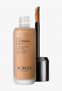 Тональная основа FULL COVERAGE 2 IN 1 FOUNDATION AND CONCEALER KIKO Milano, цвет warm beige