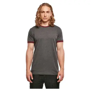 Футболка с коротким рукавом Build Your Brand Ringer, серый