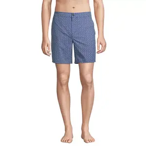 Мужские плавки Sunset 7 дюймов Lands' End, цвет deep navy diamond geo