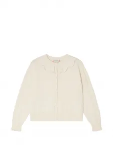 Кардиган Lueur с оборками Bonpoint, бежевый