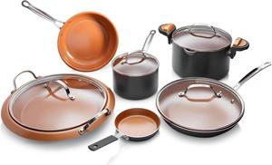 Набор посуды Gotham Steel, 10 предметов, коричневый