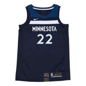 Футболка nba andrew wiggins icon edition swingman jersey sw fan edition minnesota timberwolves золотой Nike, синий