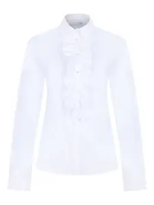 Рубашка с оборками Douuod, белый