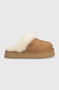 Угги домашние замшевые UGG, коричневый