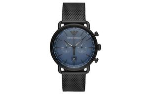 EMPORIO ARMANI Часы Men's Aviator Watch, Blue Dial