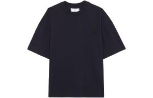 Футболка женская с рукавом летучая мышь темно-синяя AMIPARIS