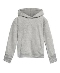 Детская толстовка с капюшоном из органического хлопка, произведенного в соответствии с принципами справедливой торговли, для мальчиков и девочек Mightly, Heather gray