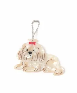 Брелок в виде собаки и кошки из ацетатного зеркала