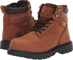 Мужские утепленные водонепроницаемые ботинки Wolverine, темно-коричневый
