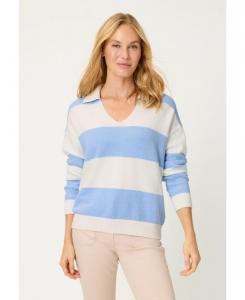 Женский свитер с открытым воротником Olsen, Cloud blue