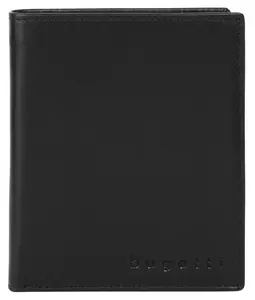 Кошелек bugatti "SUPER SLIM RFID", натуральная кожа, черный