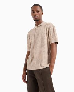 Мужская поло-рубашка с текстурным логотипом по всей поверхности A|X Armani Exchange, Multi